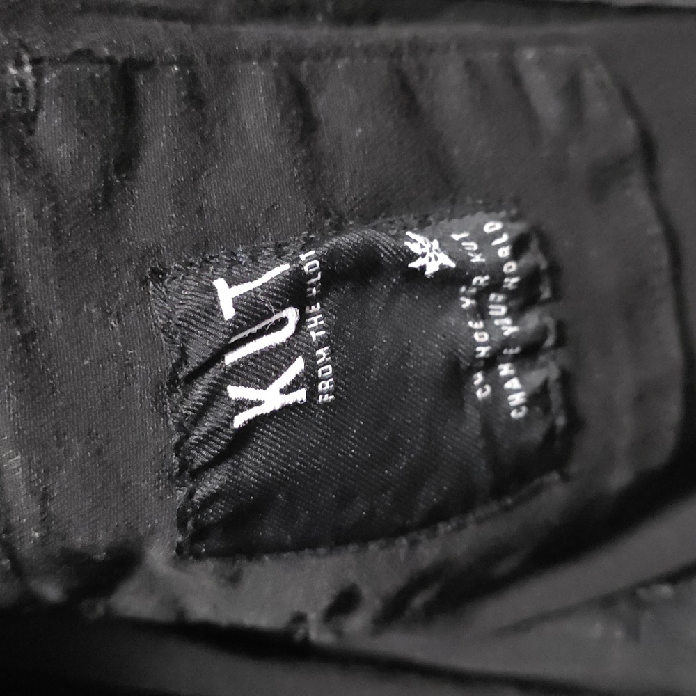 KUT BRAND- Size Small Women Black Denim Jacket - Picture 9 of 15